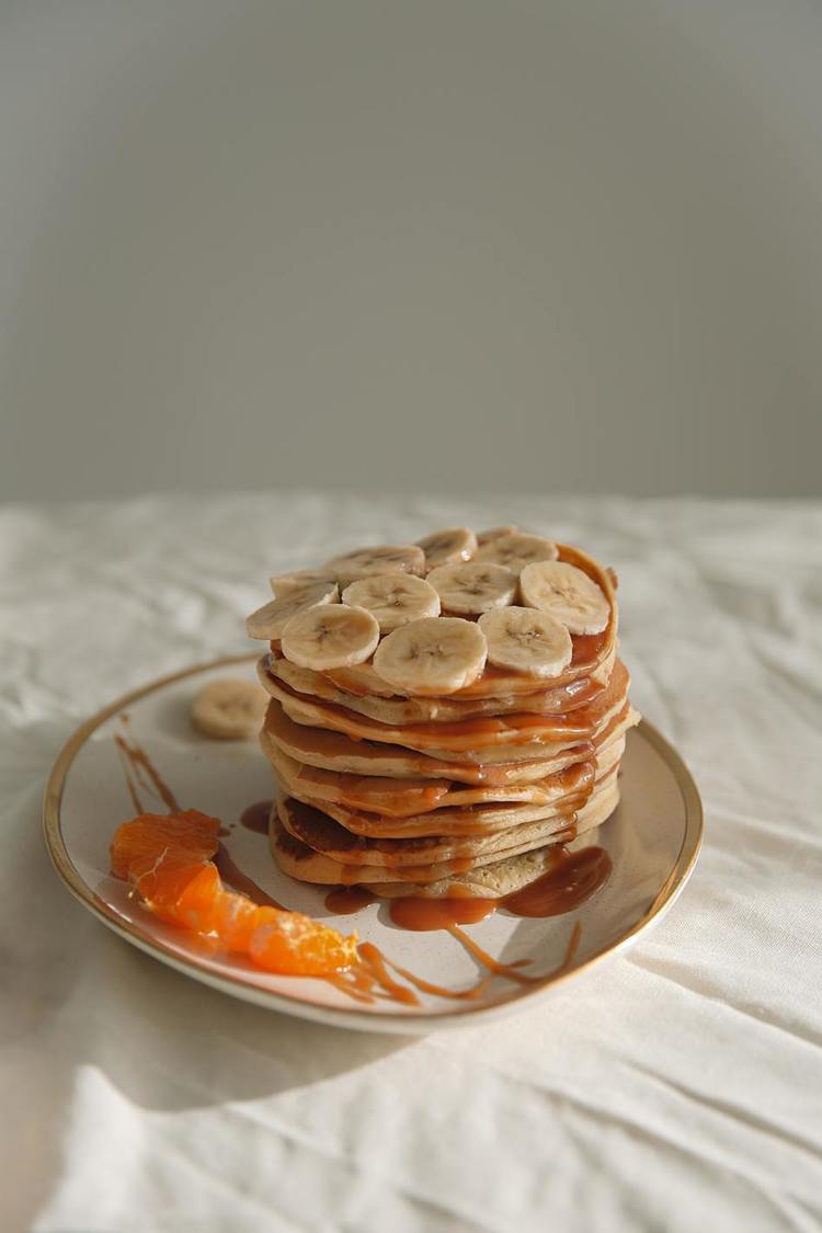 Pancake Recipe - Carrot Cake Pancakes with Oranges and Bananas