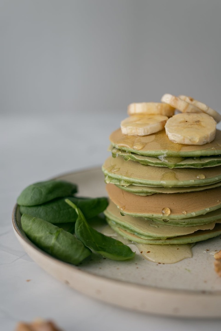 Banana Spinach Pancakes - Pancake Recipe