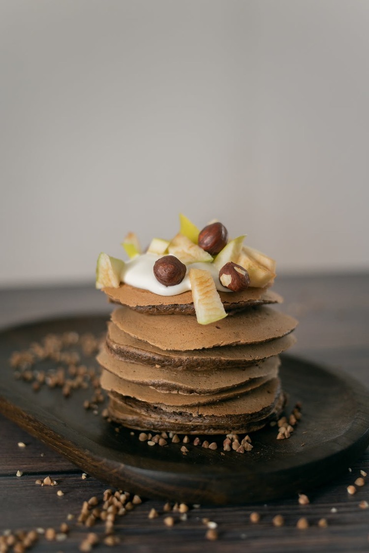 Pancake Recipe - Buckwheat Pancakes with Hazelnuts