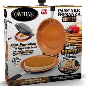 Gotham Steel Perfect Pancake Maker With A Nonstick Double Sided Frying Pan
